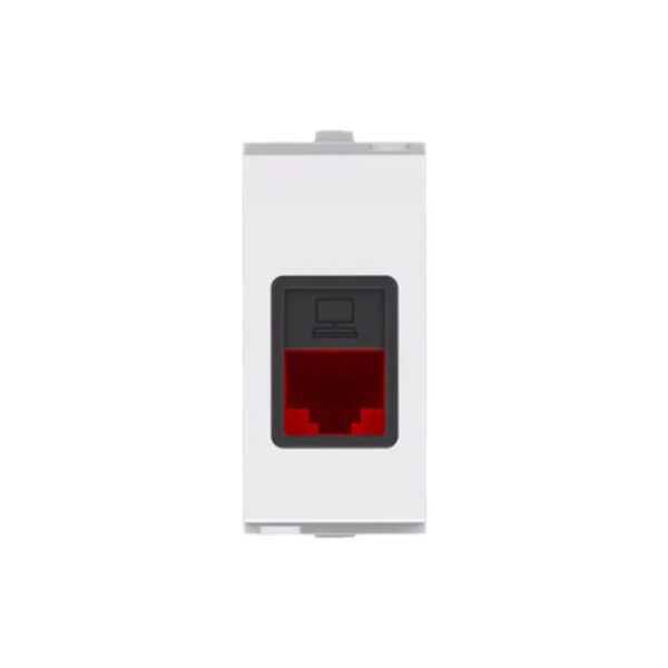 Curve RJ-11 Single Telephone Jack